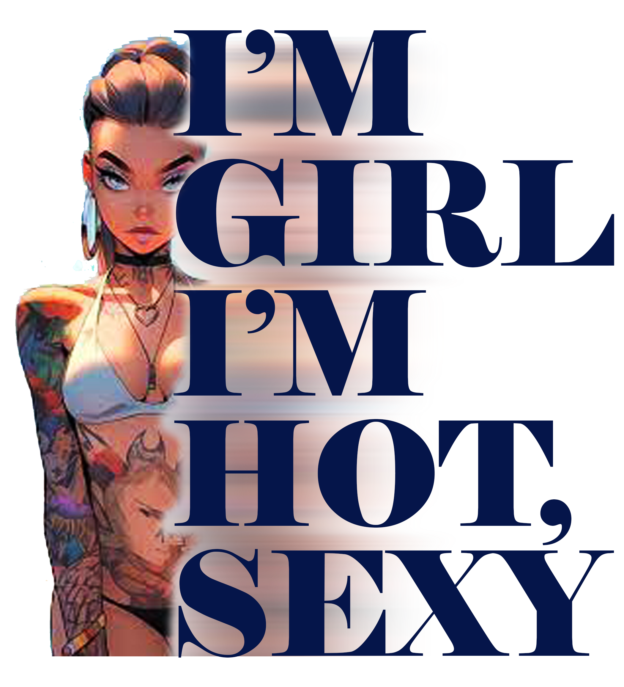 Design FREIP — Girl, illustrazione custom su t-shirt